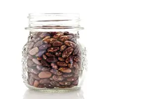Nutrition Facts Drucke: Dry beans in a jar
