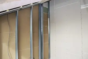 Construction Site Photos Drucke: Dry construction, dry lining