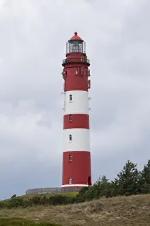 Amrum Island Landscape Drucke: Dune landscape with lighthouse