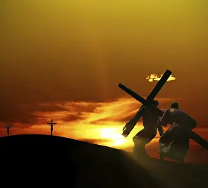 Crucified Jesus Christ Image Drucke: Easter