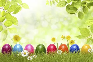 Traditional Easter Decoration Drucke: Easter 90