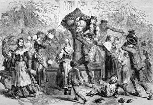 German Easter Traditions Drucke: Easter water being consecrated on Easter Day