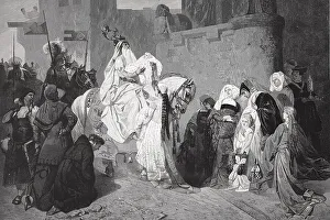Historical Woodcut Art Drucke: Eberhard II called the Greiner