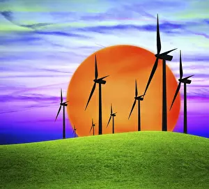 Climate Change Image Drucke: Eco Power Concept
