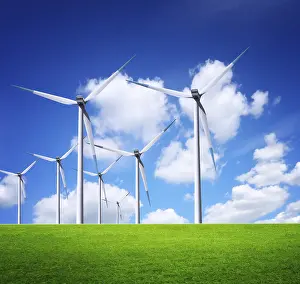Windmill Landscape Drucke: Ecological horizon