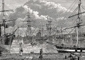 Scottish Coastal Towns Drucke: Edinburgh Dock, Leith, Edinburgh