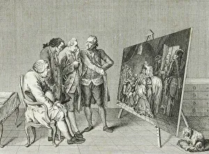 European Woodcut Art Drucke: The effects of sensitivity on the four different temperaments