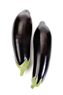 Studio Shot Of Vegetables Drucke: Eggplants