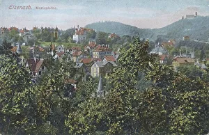 Historical Germany Image Drucke: Eisenach, Marienhoehe, Thuringia