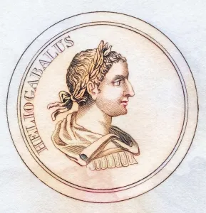 Ancient Roman Illustrations Drucke: Elagabalus c. 203