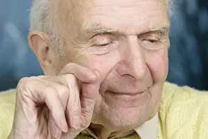 German Senior Citizen Drucke: Elderly man having a conversation