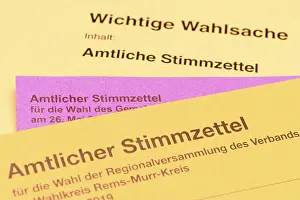 Local Elections Germany Drucke: Election documents for the local elections