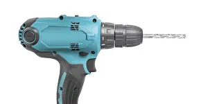Construction Industry Equipment Drucke: Part Of Electric Automatic Screwdriver Isolated