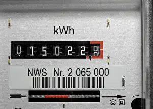 Energy Efficiency Concept Photo Drucke: Electricity meter