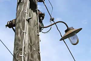 Power Supply Line Drucke: Electricity pylon