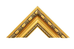 White Background Picture Frame Drucke: Element of the frame isolated on a white background