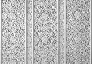 Arabic Handicrafts Drucke: Elements of the oriental pattern in the form of modeling and carving