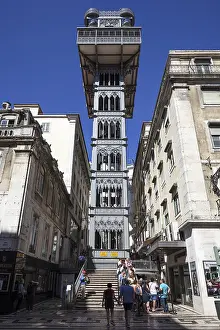 European Historic Towns Drucke: Elevator, passenger elevator, Elevador de Santa Justa