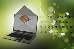 Electronic Communication Drucke: Email and laptop