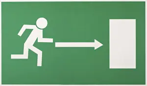 Emergency Exit Sign Drucke: Emergency exit sign