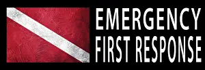 Diver Down Flag Drucke: Emergency First Response, Diver Down Flag