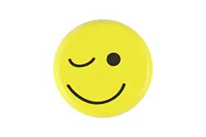 Close Up Smile Drucke: Emoticon, winking