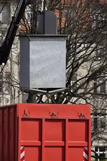 German Countryside Deserted Drucke: Emptying a container, Germany