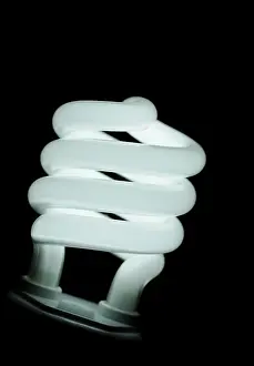 Energy Saving Light Bulb Drucke: Energy saving compact fluorescent lightbulb