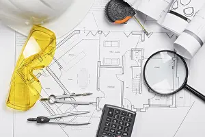 Building Construction Plan Drucke: Engineering supplies blueprint