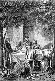 Top Down View Image Drucke: Engraving by Chodowiecki for Voss's Luise
