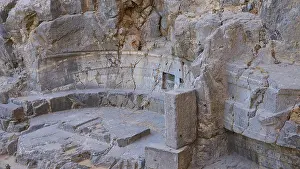 Archeological Site Excavation Drucke: At the entrance to the Acropolis