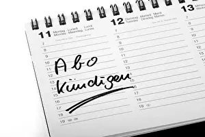 Symbolic Picture Ideas Drucke: Entry 'Abo kuendigen'