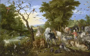 Jan Brueghel The Elder Drucke: The Entry of the Animals into Noah's Ark