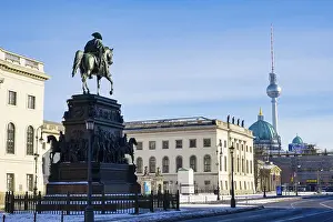 German Federal Republic Memorials Drucke: Equestrian statue of Frederick the Great
