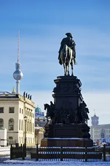 Equestrian Sculpture Germany Drucke: Equestrian statue of Frederick the Great