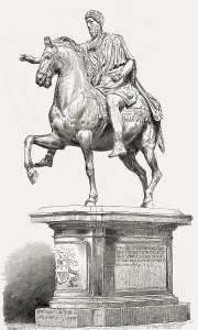 Roman Emperor Marcus Aurelius Drucke: Equestrian Statue of Marcus Aurelius