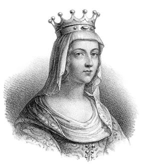 Medieval Queen Drucke: Ermengarde or Irmingard of Hesbaye