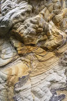 Uninhabited Scottish Landscapes Drucke: Eroded sandstone, Format-filling