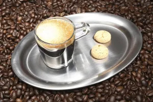 Espresso Cup Drucke: Espresso and bisquits