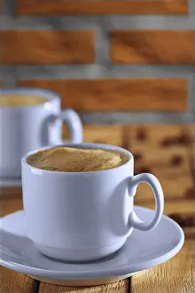 Coffee Bean Drucke: Espresso in white cup