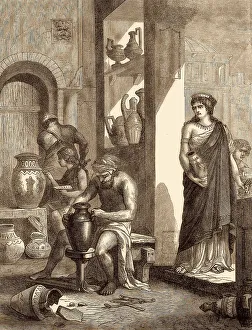 Pottery Manufacturing Process Drucke: Etruscan pottery