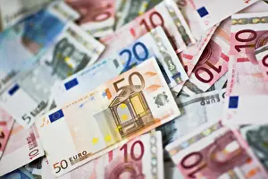 Business Currency Drucke: Euro banknotes