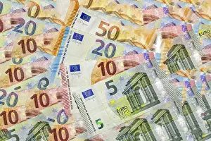 Paper Money Finance Drucke: Euro notes, banknotes