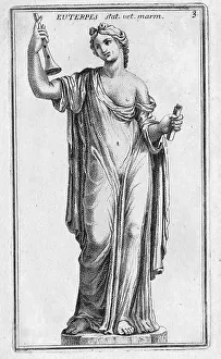 Historical European Drawings Drucke: Euterpe or Eutelpe is one of the nine muses