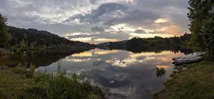Evening Atmosphere Drucke: Evening atmosphere after sunset