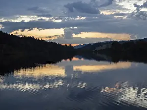 Austria Travel Photography Drucke: Evening atmosphere after sunset