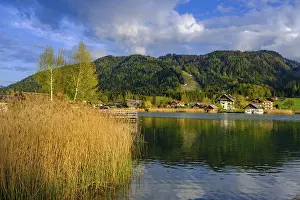 European Lake Photography Drucke: Evening atmosphere at the WeiBensee