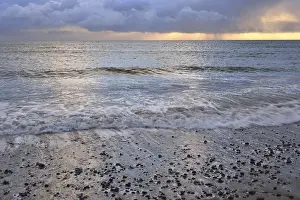 German Federal Republic Coastline Drucke: Evening light at the beach on the dune