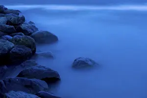 Long Exposure Shots Drucke: Evening by the sea, Eckernfoerde