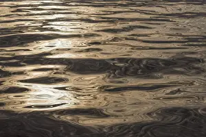 Evening Sky Reflection Drucke: Evening sky and sun reflected on the surface of the sea